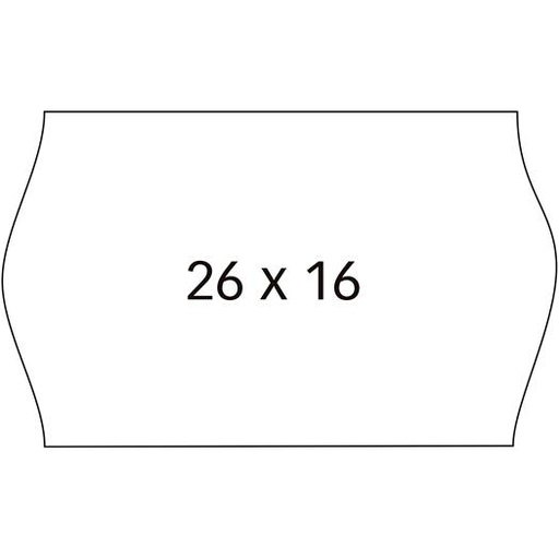 APLI - ROLLO ETIQUETAS BLANCO PARA ETIQUETADORA MODELO 101419 Y 102365 / 26 X 16 MM / BLANCO -6U- (Ref.100922)