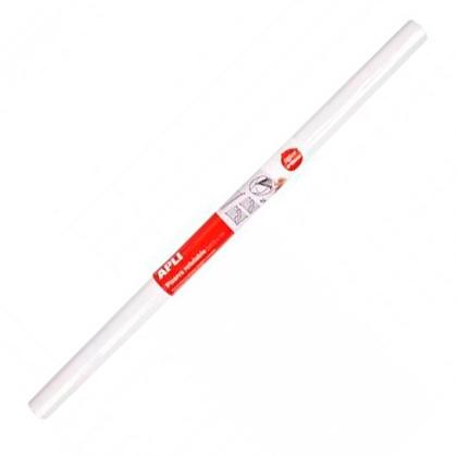 APLI - ROLLO PIZARRA BLANCA 0,5X0,45M ADHESIVO REPOSICIONABLE (Ref.100370)