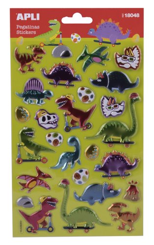 APLI - STICKERS BOLSA 1h DINOSAURIOS () (Ref.18048)