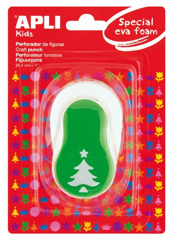 APLI - TALADRO GOMA EVA 25,4 mm ARBOL VERDE (Ref.13303)