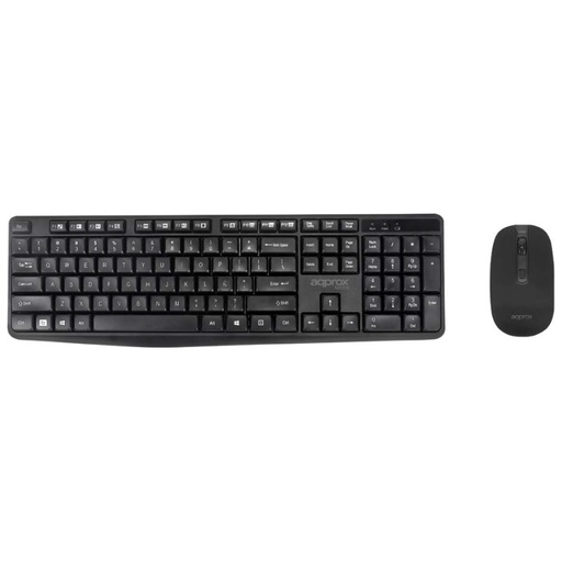 APPROX - ! MK335 Kit Teclado+Ratón 2.4GHZ Negro (Ref.APPMX335)