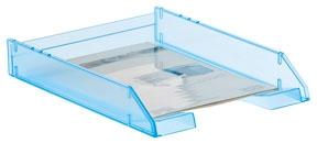 ARCHIVO 2000 - BANDEJA APILABLE FONDO LISO OPCIONAL USO DE VARILLAS ELEVADORAS FORMATO DIN A4 Y FOLIO 340X260X60 LAGOON TRASLÚCIDA (Ref.715 LG TL)