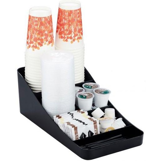 ARCHIVO 2000 - BANDEJA ORGANIZADORA LA HORA DEL CAFÉ 7 COMPARTIMENTOS NEGRO (Ref.CD904 NE)