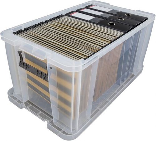 ARCHIVO 2000 - CAJA ALMACENAMIENTO A.2000 54 LITROS APILABLE con TAPA A4 (medidas interiores: 380x350x 310 mm) CRISTAL TRANSPARENTE (Ref.WFS20W540 CS TP)