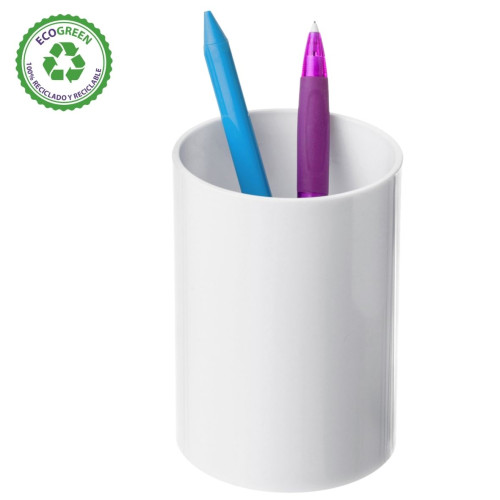 ARCHIVO 2000 - CUBILETE PORTALAPICES ECOGREEN 100% RECICLADO COLOR BLANCO PASTEL (Ref.771 BL PS)