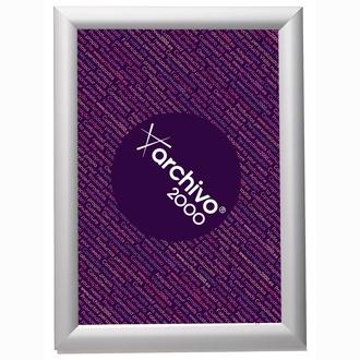 ARCHIVO 2000 - DEFLECTO EXPOSITOR MURAL CON MARCO MONTABLE DIN A3 VERTICAL / HORIZONTAL 10X330X450 MM PLATA (Ref.DESFA3S PT)