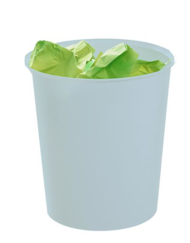 ARCHIVO 2000 - PAPELERA ECOGREEN 100% RECICLADO Y RECICLABLE AZUL PASTEL 18 LITROS 290X310 MM (Ref.2001 AZ PS)