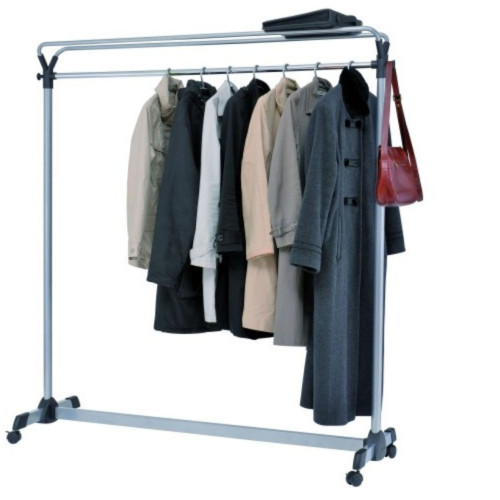 ARCHIVO 2000 - PERCHERO ALBA DE GRAN CAPACIDAD CON RUEDAS 540X1530X1715 MM GRIS (Ref.ALPMGROUP3 GS)