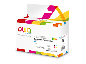 ARMOR - Owa BIJ INKJET REMAN PACK 4 REMAN.FOR HP940XL BCMY Black Cyan Magenta Yellow Box (Ref.K10321OW)