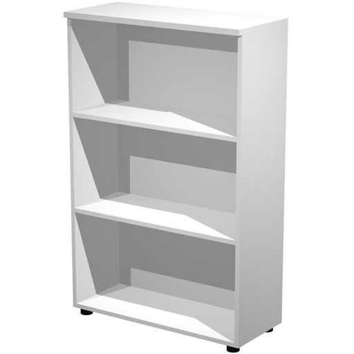 ARTEXPORT - ESTANTERÍA MEDIA PRESTO ABIERTA 2 ESTANTES 22MM REGULABLES CON TRASERA BLANCO (Ref.035-3)