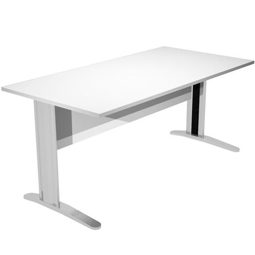 ARTEXPORT - MESA ESCRITORIO PRESTO 140 CON PATAS DE METAL TABLERO 22MM BLANCO (Ref.002-3+30511)