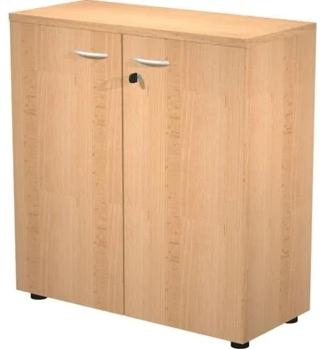 ARTEXPORT - PAREJA DE PUERTAS PARA ESTANTERÍA BAJA PRESTO 18MM CON CERRADURA HAYA (Ref.60067M-6)