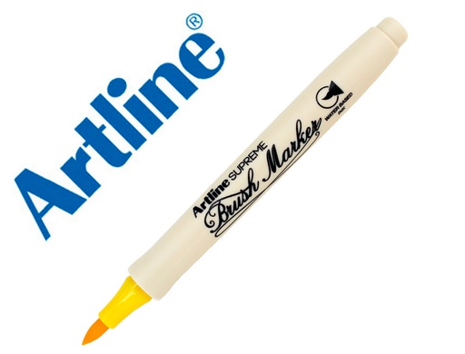 ARTLINE - ROTULADOR SUPREME BRUSH EPFS PINTURA BASE DE AGUA PUNTA TIPO PINCEL TRAZO FINO AMARILLO (Ref.EPFS F AM)