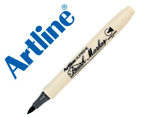 ARTLINE - ROTULADOR SUPREME BRUSH EPFS PINTURA BASE DE AGUA PUNTA TIPO PINCEL TRAZO FINO GRIS (Ref.EPFS F G)