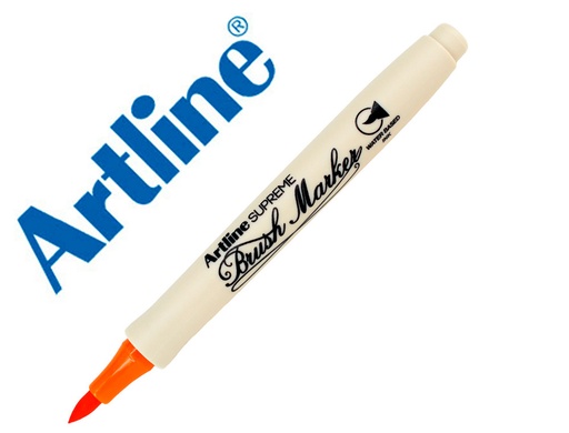 ARTLINE - ROTULADOR SUPREME BRUSH EPFS PINTURA BASE DE AGUA PUNTA TIPO PINCEL TRAZO FINO NARANJA OSCURO (Ref.EPFS F NO)