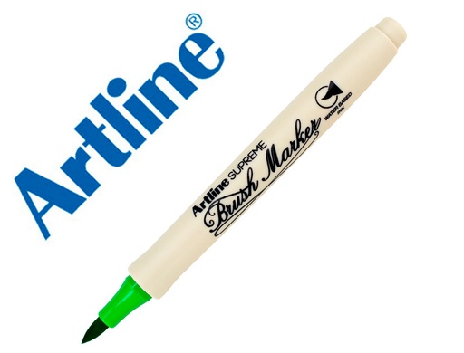 ARTLINE - ROTULADOR SUPREME BRUSH EPFS PINTURA BASE DE AGUA PUNTA TIPO PINCEL TRAZO FINO VERDE CLARO (Ref.EPFS F VC)