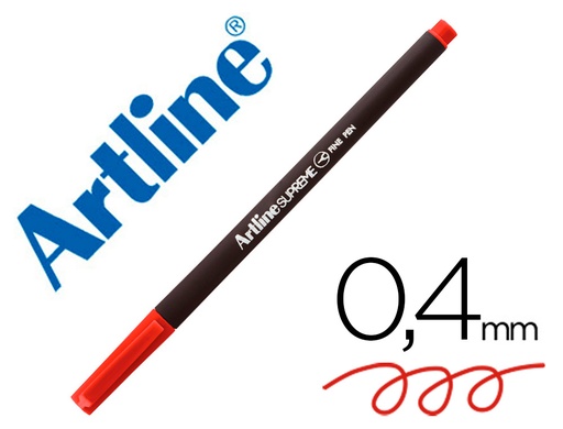 ARTLINE - ROTULADOR SUPREME EPFS200 FINE LINER PUNTA DE FIBRA ROJO OSCURO 0,4 MM (Ref.EPFS200 RO)