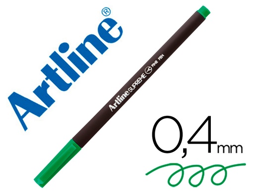 ARTLINE - ROTULADOR SUPREME EPFS200 FINE LINER PUNTA DE FIBRA VERDE MANZANA 0,4 MM (Ref.EPFS200 VM)