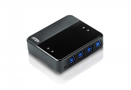 ATEN - Switch de periféricos USB 3.2 Gen1 de 4 x 4 puertos (Ref.US434-AT)