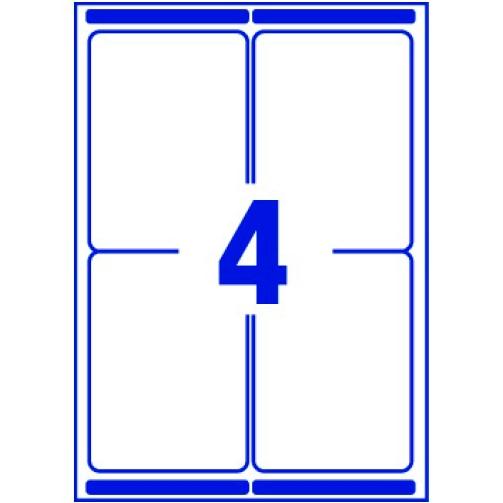 AVERY - ETIQUETAS DE ENVÍO PARA CAJAS 99,1X139MM INKJET/LÁSER 100H BLANCO (Ref.L7169-100)