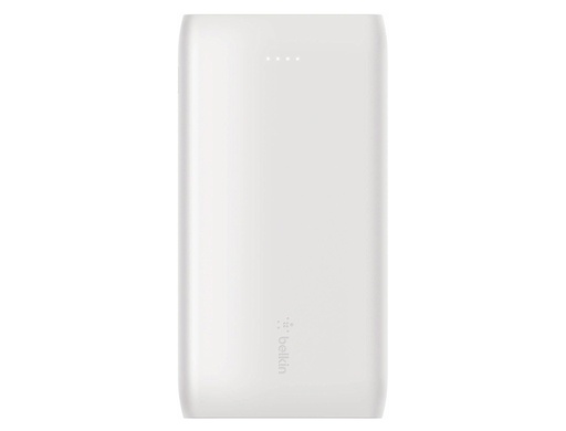 BELKIN - BATERIA AUXILIAR BOOST CHARGE USB-C 18W + USB-A 12W PD 10K CABLE USB-C COLOR BLANCO (Ref.BPB001BTWH)