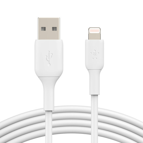 BELKIN - CABLE LIGHTNING A USB-A BOOST CHARGE LONGITUD 1 M COLOR BLANCO (Ref.CAA001BT1MWH)