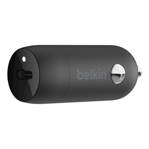 BELKIN - CARGADOR PARA COCHE USB-C PD 20W BOOST CHARGE COLOR NEGRO (Ref.CCA003BTBK)