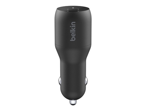 BELKIN - CARGADOR PARA COCHE DOBLE USB-C PD 36W 18W X2 BOOST CHARGE COLOR NEGRO (Ref.CCB002BTBK)