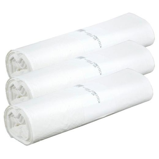 BELSACK - BOLSAS DE BASURA DOMESTICA G55 30L 54X60 BLANCA -ROLLO 20U- (Ref.8004)