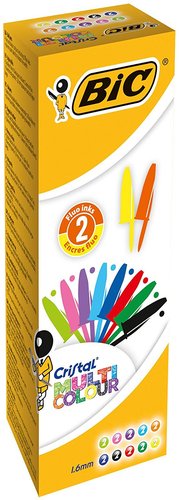 BIC - BOLÍGRAFO CRISTAL FUN MULTICOLOR SURTIDOS - CAJA DE 20U - (Ref.926381)