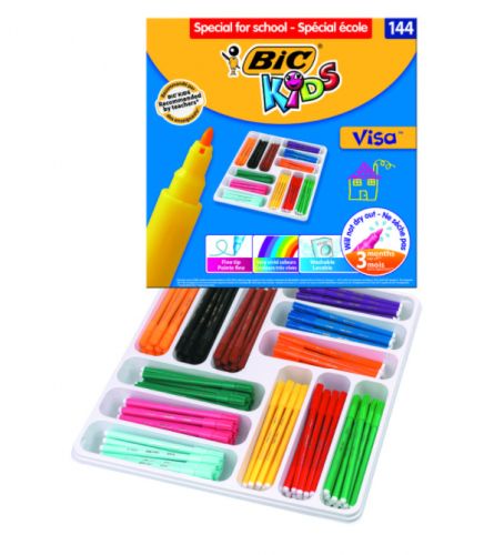BIC - ESTUCHE 144 ROTULADORES DE 12 COLORES DIFERENTES (Ref.887837)