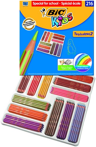 BIC - ESTUCHE 216 LAPICEROS DE 12 COLORES DIFERENTES (Ref.8971101)