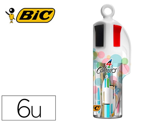 BIC - SET MEGATUBO PASTEL 2 CRISTAL UP + 1 CUATRO COLORES PASTEL + 2 FLUORESCENTES GRIP PASTEL + 1 CORRECTOR MINI (Ref.964757)