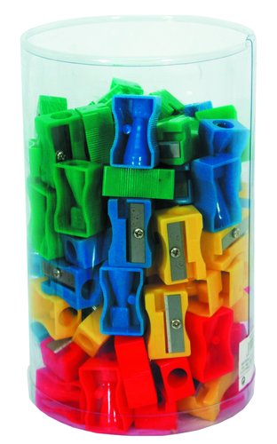 BISMARK - Sacapuntas/Afilalapices PLASTICO 1 ORIFICIO SURTIDO (Ref.304608)