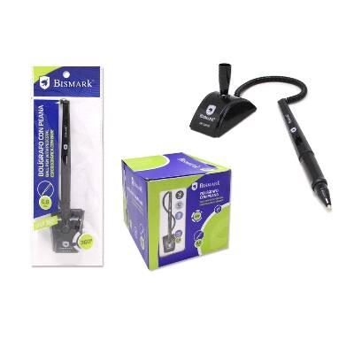 BISMARK - BOLIGRAFO CON PEANA GIRO 360 GRADOS COLORES SURTIDOS BLISTER 1 UNIDAD (Ref.324110)