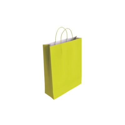 BISMARK - BOLSA PAPEL CON ASAS CELULOSA PISTACHO S 24X10X32 CM (Ref.329821)