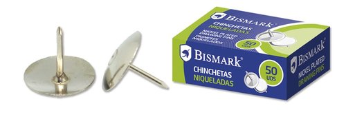 BISMARK - CHINCHETA NIQUELADA CAJA de 50 (Ref.318392)