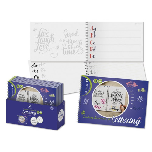 BISMARK - CUADERNO LETTERING A4 -32 HOJAS CON ESPIRAL (Ref.328440)