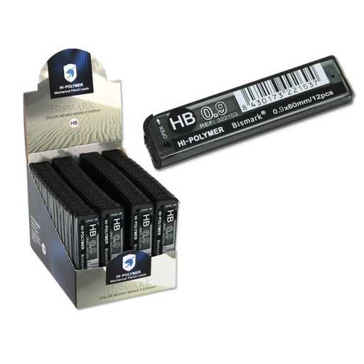 BISMARK - MINAS 0,9MM HB -60 TUBOS- (Ref.322153)