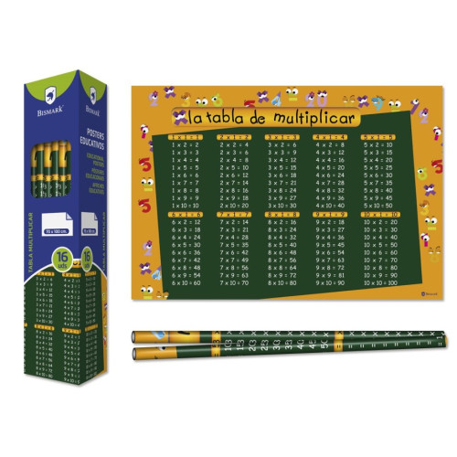 BISMARK - POSTER TABLAS DE MULTIPLICAR 70X100 CM (Ref.328697)