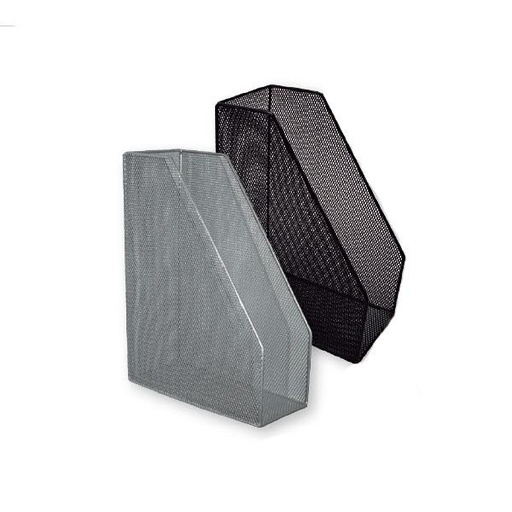 BISMARK - REVISTERO METÁLICO REJILLA 10X29,5X21,5 CM NEGRO (Ref.317377)