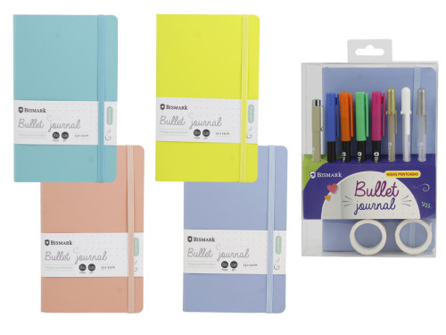 BISMARK - SET LIBRETA BULLET SOFT + ROTULADORES PINCEL Y BOLIGRAFOOS INGRAF (Ref.330619)