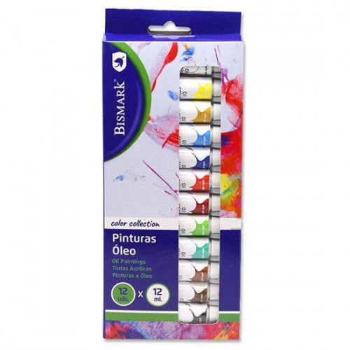 BISMARK - SET PINTURAS OLEO TUBOS 12 COLORES X 12 ML (Ref.327026)
