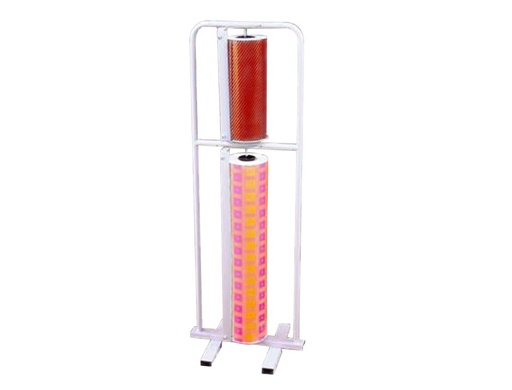 BLANCA - PORTARROLLO MOSTRADOR VERTICAL CORTA PAPEL PARA BOBINAS DE PAPEL 64-32 CM (Ref.MOD M-1)