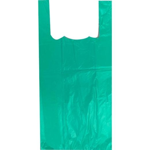 LORCAPACK - BOLSA DE ASA ANONIMA 42X53 50 MICRAS 70% RECICLADO VERDE 2KG (Ref.8094)