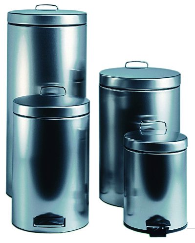 BRABANTIA - PAPELERA ACERO INOXIDABLE TAPA PEDAL 12 LITROS (Ref.P05012)