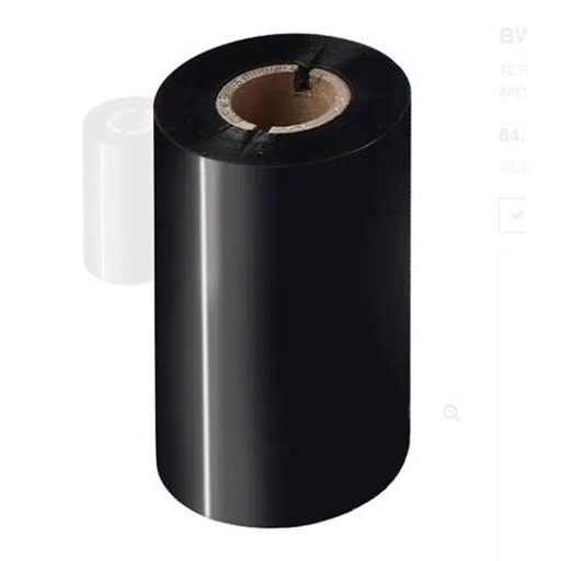 BROTHER - 12 Rollos de Ribbon de cera estandar de 110mm de ancho y 300m de longitud. (Ref.37574)