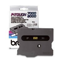 BROTHER - Cinta laminada Amarillo / negro 9 mm (Ref.TX621)