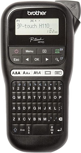 BROTHER - ETIQUETADORA ROTULADORA ELECTRÓNICA PT-H110, DE MANO, TECLADO QWERTZ (Ref.PTH110)