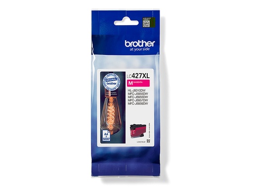BROTHER - INK-JET MFCJ5955DW / 6955DW ALTA CAPACIDAD MAGENTA 5000 PAGINAS (Ref.LC427XLM)